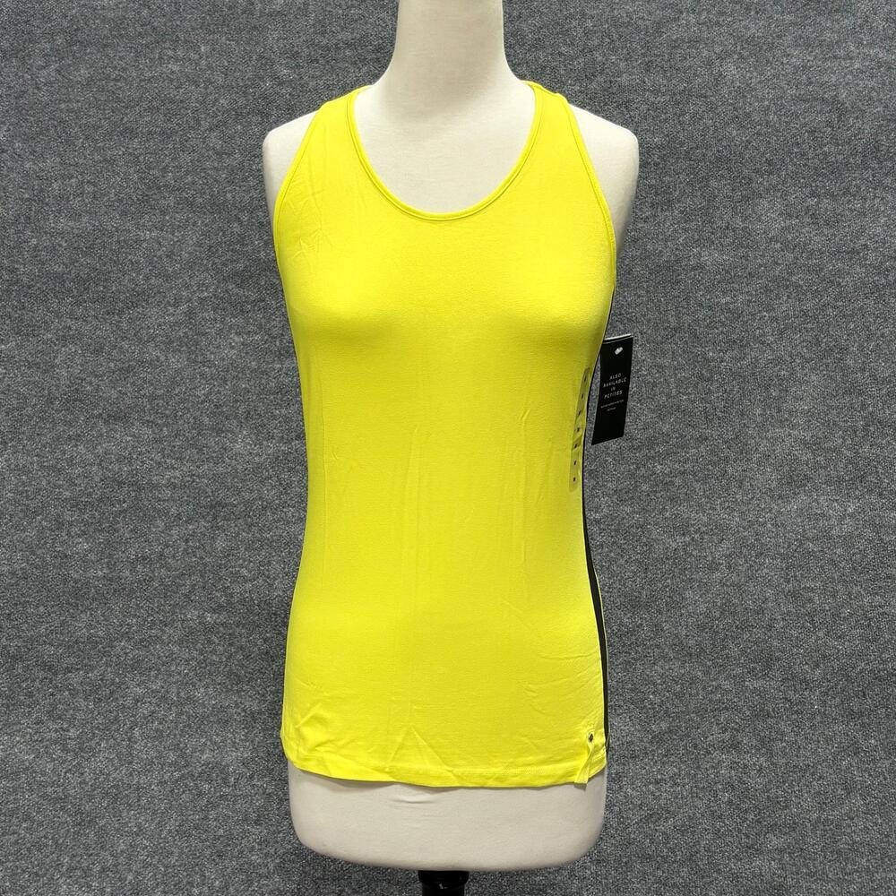 Lauren Ralph Lauren Active Tank Top Womens Medium Yellow Colorblock Athletic